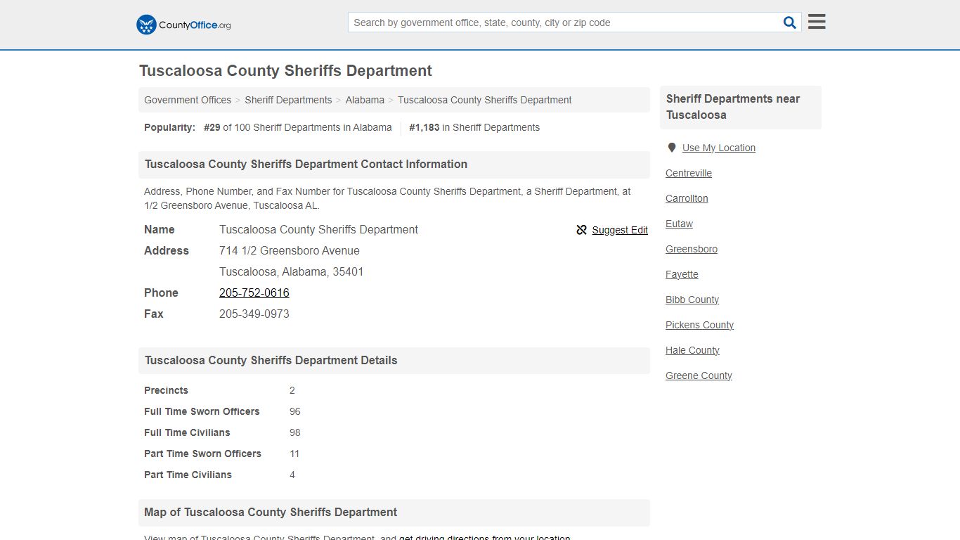 Tuscaloosa County Sheriffs Department
